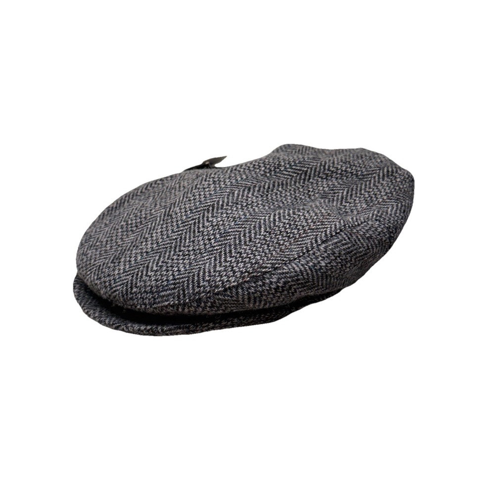 Brew with tags  Vintage Wool Blend Hat Tweed Newsboy Hat, Marked 7-7 1/8 M